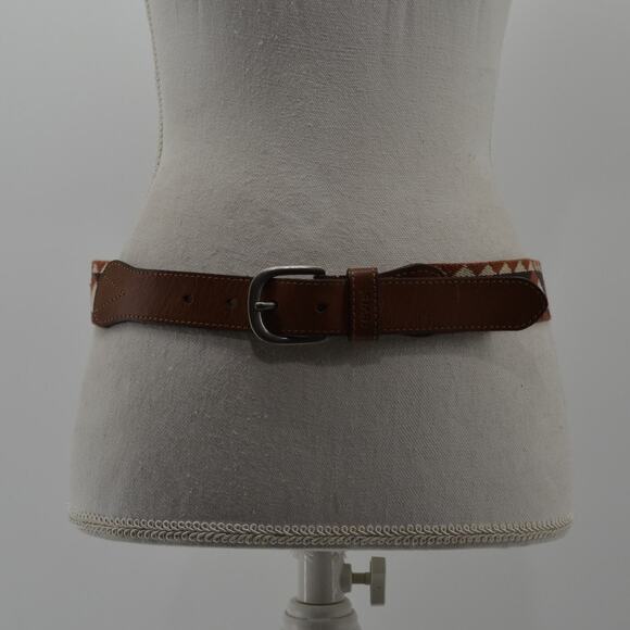 Levi's Men's Size 32 Southwestern Belt Multi-color Geo Woven - Picture 2 of 10